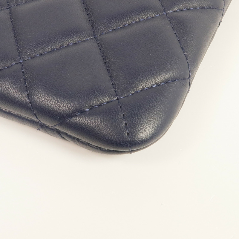 CHANEL 羊皮皮革Clutch Bag金扣手挽袋-7