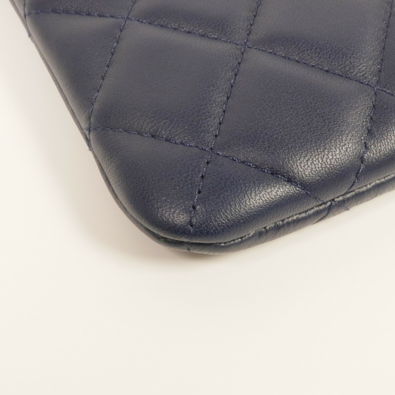 CHANEL 羊皮皮革Clutch Bag金扣手挽袋-8