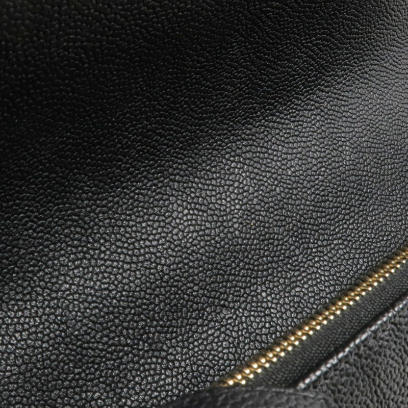 CHANEL 牛皮皮革Chain Shoulder金扣鏈帶肩背袋-14