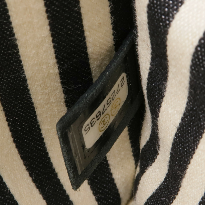 CHANEL 牛皮皮革Chain Shoulder金扣鏈帶肩背袋-15