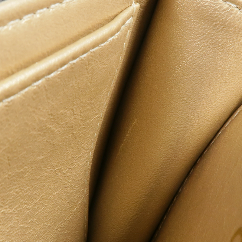 CHANEL 牛皮皮革Chain Shoulder金扣鏈帶肩背袋-14