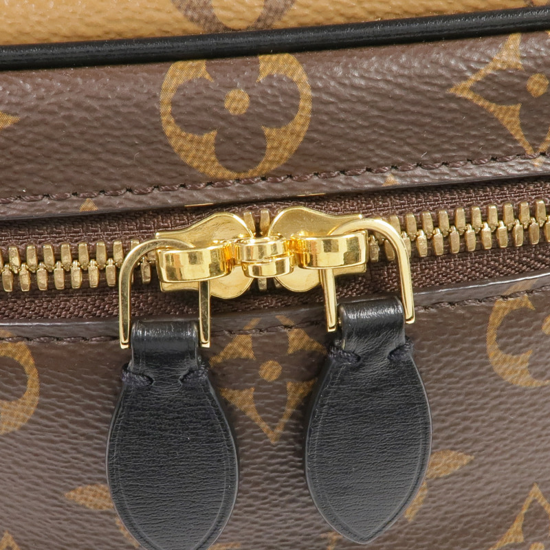 LOUIS VUITTON Monogram/Monogram Reverse Vanity PM金扣手挽肩背兩用袋棕色-9