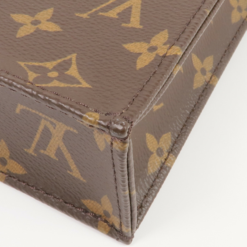 LOUIS VUITTON Monogram Petit Sac Plat金扣手挽肩背兩用袋Monogram Petit Sac Plat金扣手挽肩背兩用袋-7
