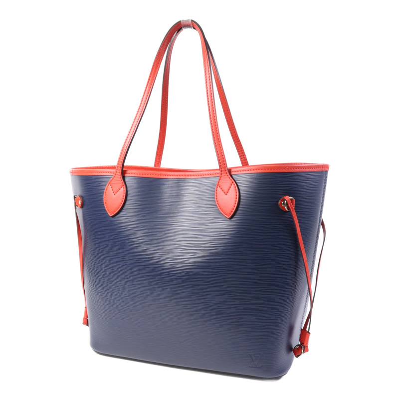 LOUIS VUITTON Epi Neverfull MM銀扣肩背袋-1