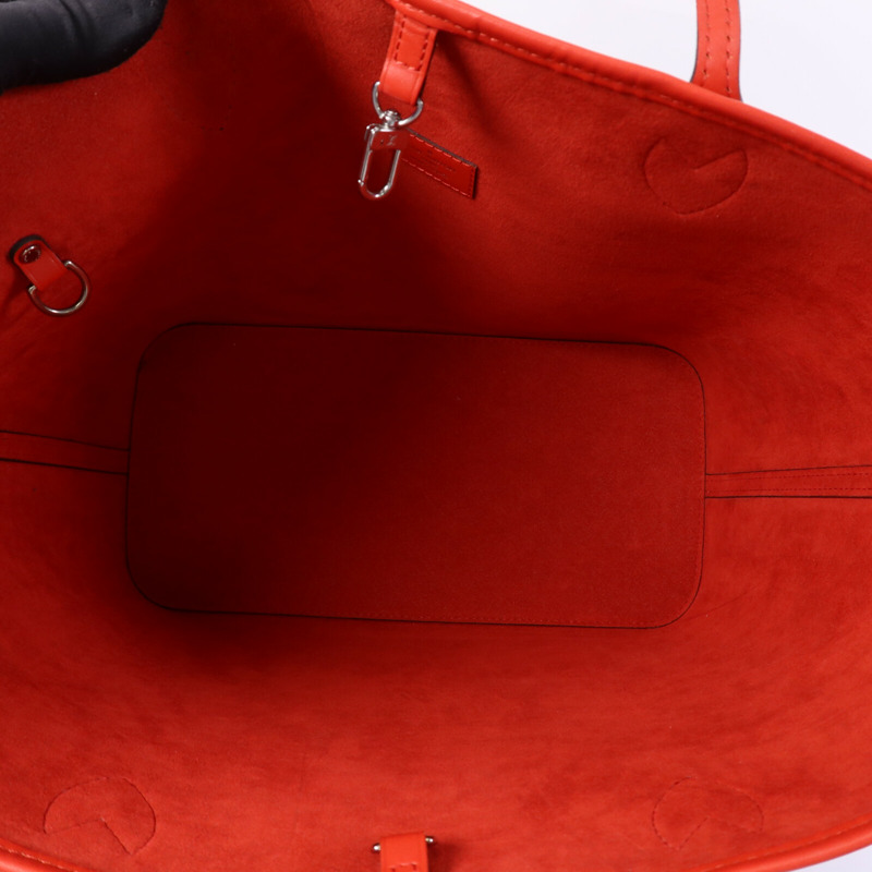 LOUIS VUITTON Epi Neverfull MM銀扣肩背袋-4