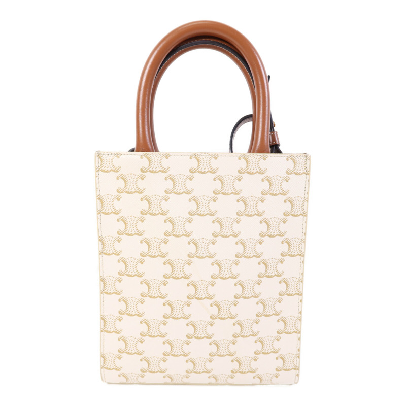 CELINE 塗層帆布Cabas Tote Bag mimi金扣手挽肩背兩用袋-2