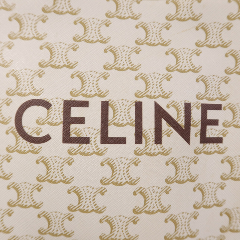 CELINE 塗層帆布Cabas Tote Bag mimi金扣手挽肩背兩用袋-5