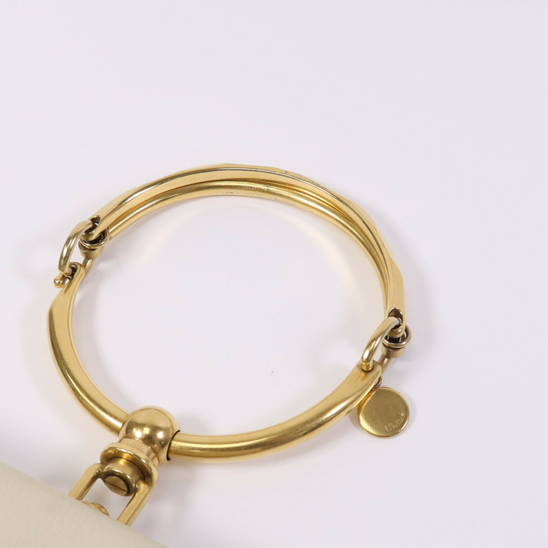 Chloe 牛皮皮革Nile金扣手挽肩背兩用袋-5