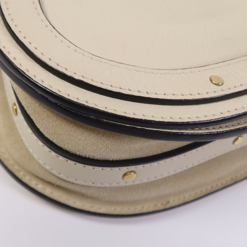 Chloe 牛皮皮革Nile金扣手挽肩背兩用袋-10