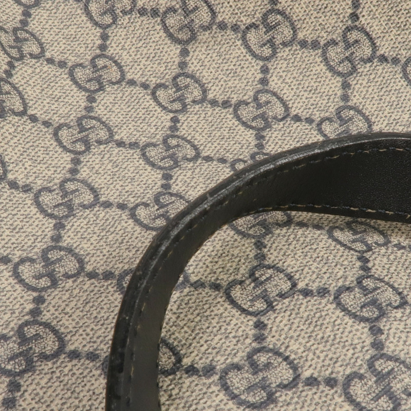 GUCCI 塗層帆布Shoulder Tote銀扣肩背袋/手挽袋-18