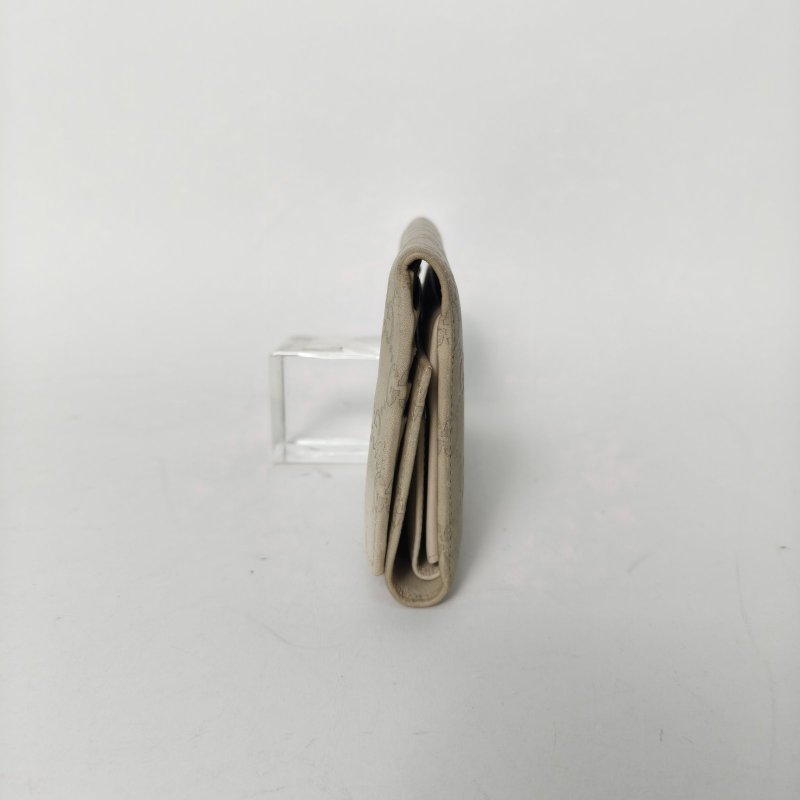 GUCCI 米色牛皮錢包肩背包-3