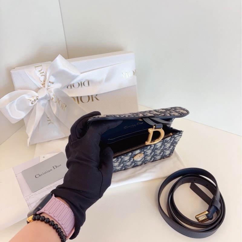 【99新閒置大全套🆕】Dior Oblique saddle老花馬鞍腰包 腰帶可拆卸 可變 身胸包/斜挎woc N合一-7