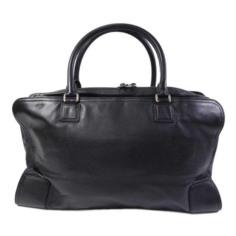 LOEWE 帆布Tote Bag銀扣肩背袋-2