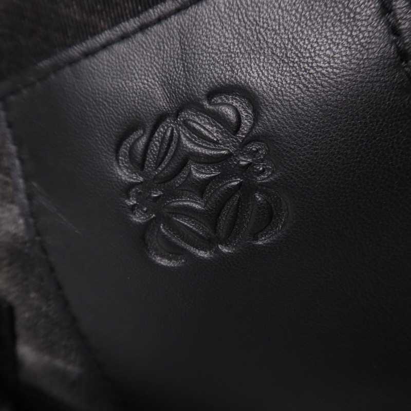 LOEWE 帆布Tote Bag銀扣肩背袋-14