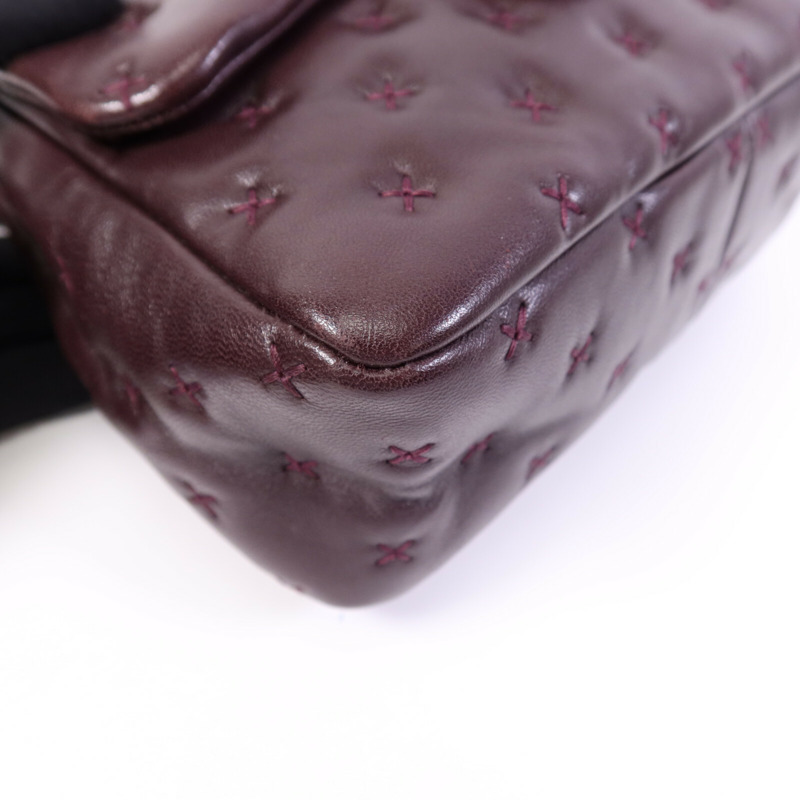 CHANEL 羊皮皮革CoCo Handle金扣鏈帶手挽肩背兩用袋-11