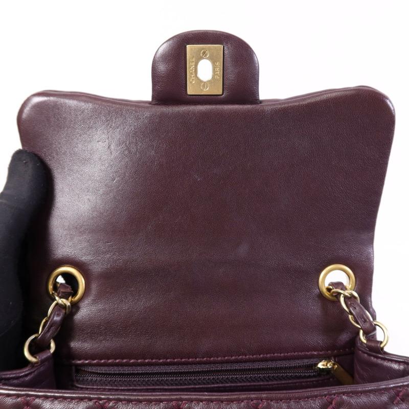 CHANEL 羊皮皮革CoCo Handle金扣鏈帶手挽肩背兩用袋-14