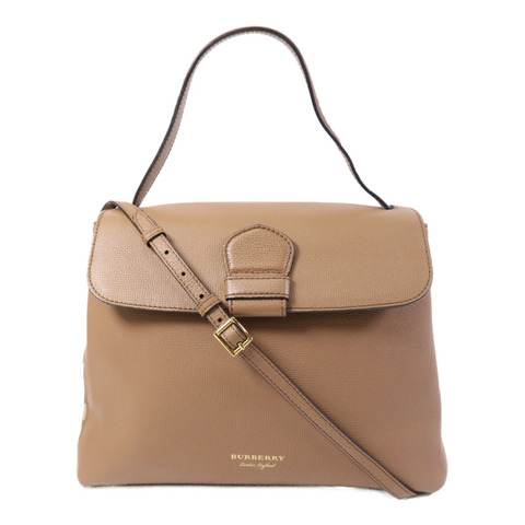 BURBERRY 牛皮皮革2 Way Shoulder Bag金扣手挽肩背兩用袋