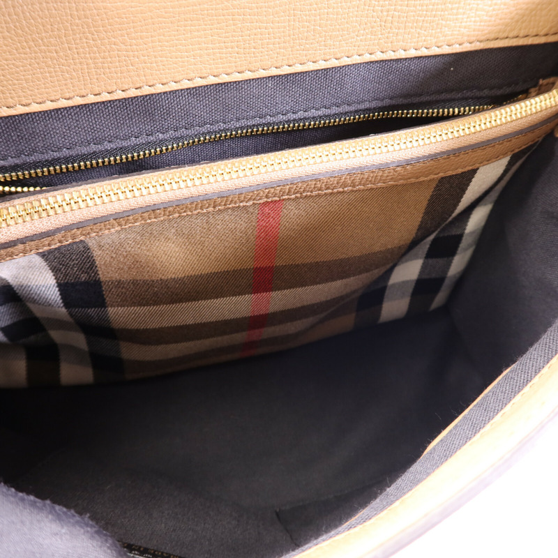 BURBERRY 牛皮皮革2 Way Shoulder Bag金扣手挽肩背兩用袋-4