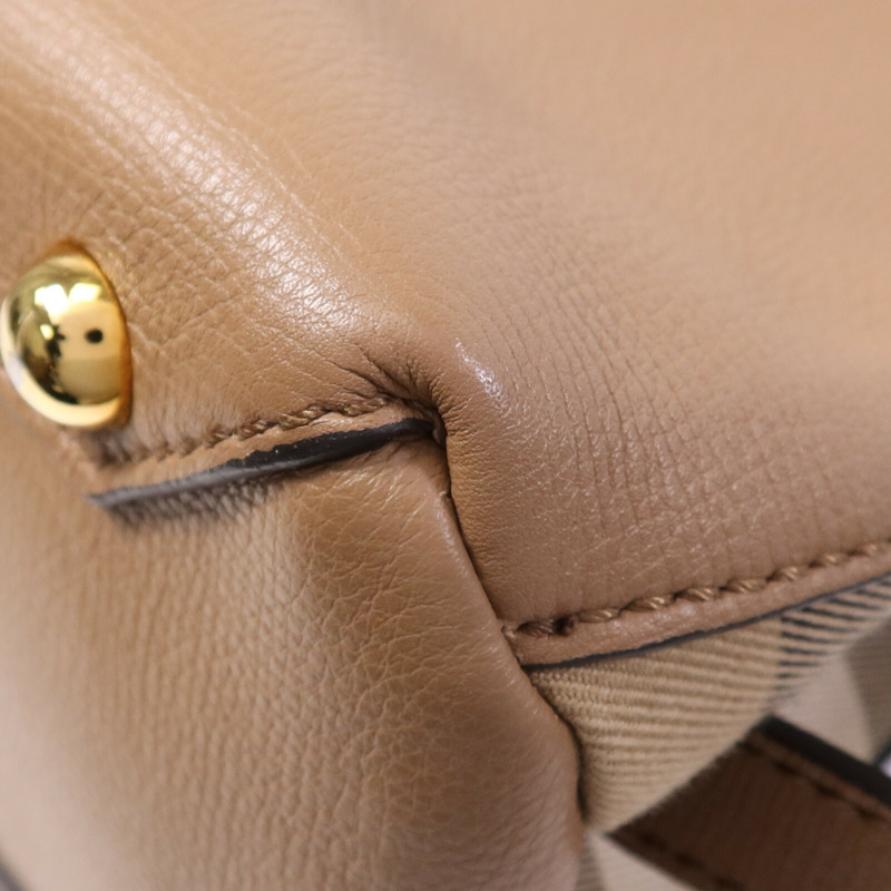 BURBERRY 牛皮皮革2 Way Shoulder Bag金扣手挽肩背兩用袋-10