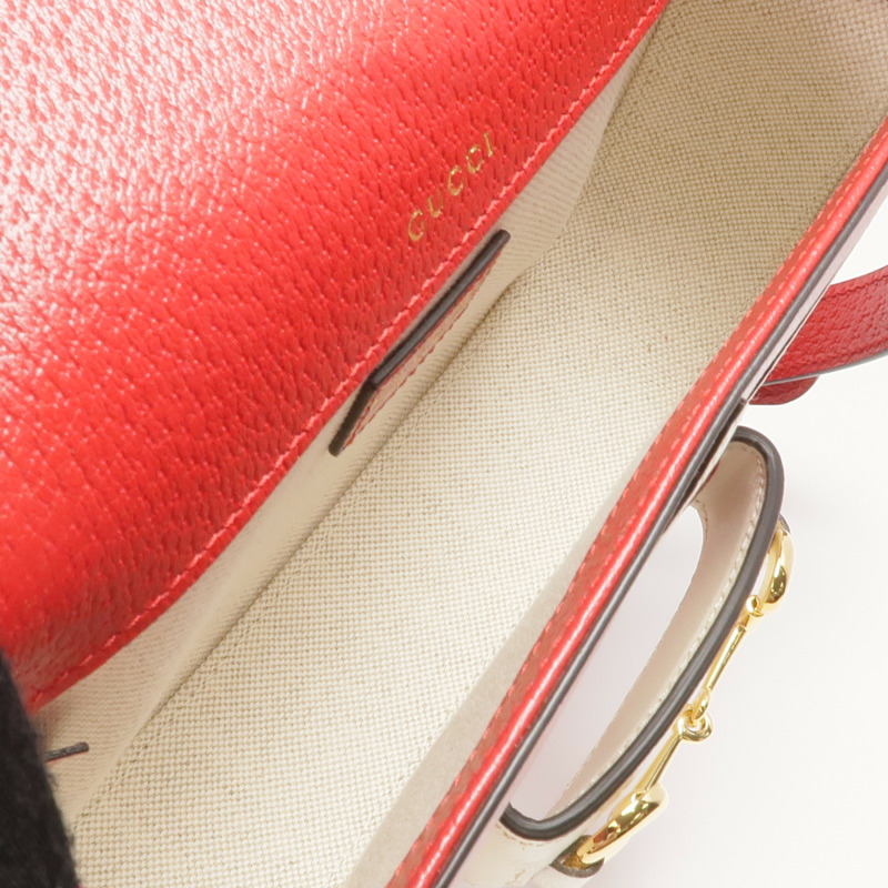 GUCCI 牛皮皮革Gucci x Adidas Horsebit 1955金扣肩背袋-4