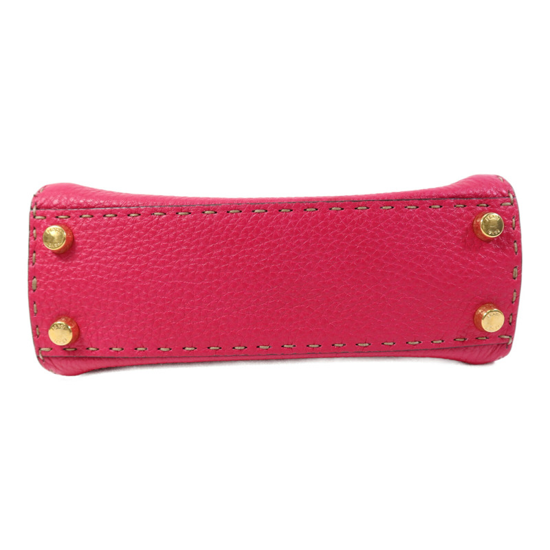 FENDI 牛皮皮革Selleria Peckaboo金扣手挽肩背兩用袋-3