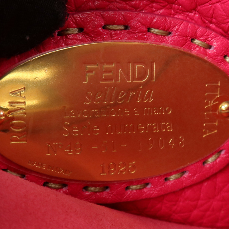 FENDI 牛皮皮革Selleria Peckaboo金扣手挽肩背兩用袋-8