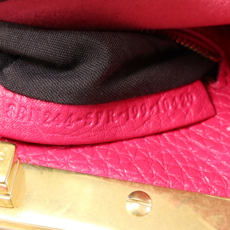 FENDI 牛皮皮革Selleria Peckaboo金扣手挽肩背兩用袋-9
