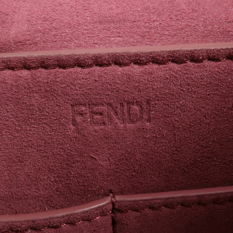 FENDI 牛皮皮革Origami Medium金扣肩背袋-5