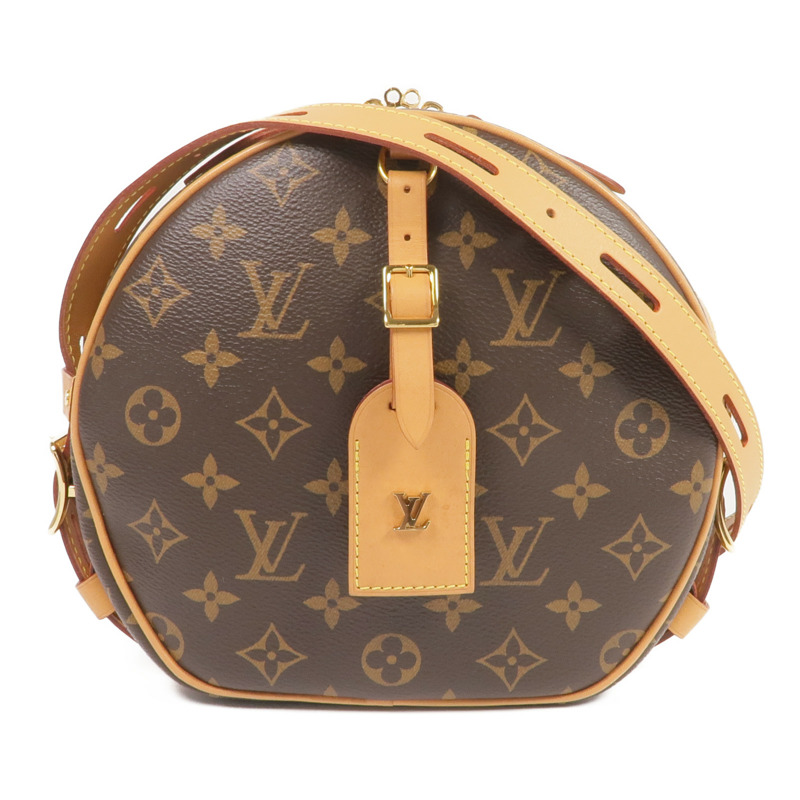 LOUIS VUITTON Monogram Boite Chapeau Souple金扣肩背袋棕色-0