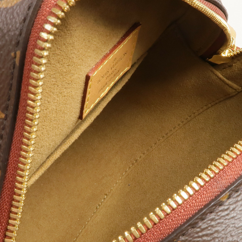 LOUIS VUITTON Monogram Boite Chapeau Souple金扣肩背袋棕色-4