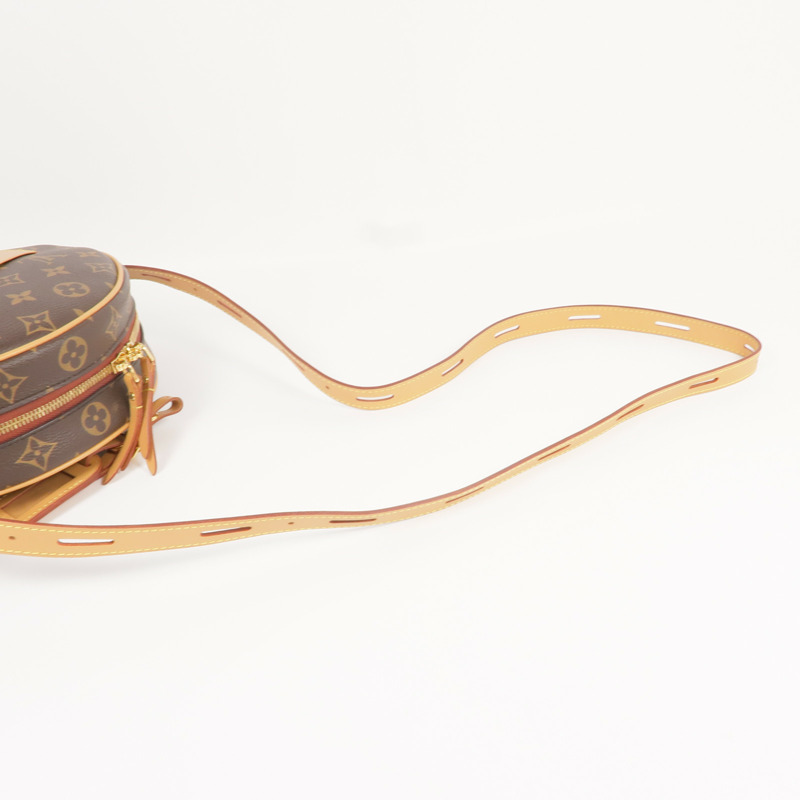LOUIS VUITTON Monogram Boite Chapeau Souple金扣肩背袋棕色-7