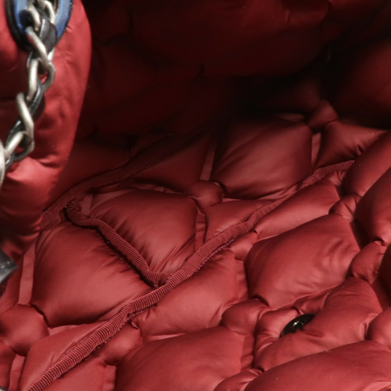 CHANEL 牛皮皮革Chain Shoulder銀扣鏈帶肩背袋-4