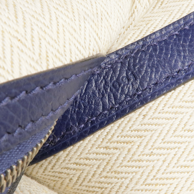 HERMES Epsom皮革Garden Party TPM銀扣手挽袋Bleu Saphir-6