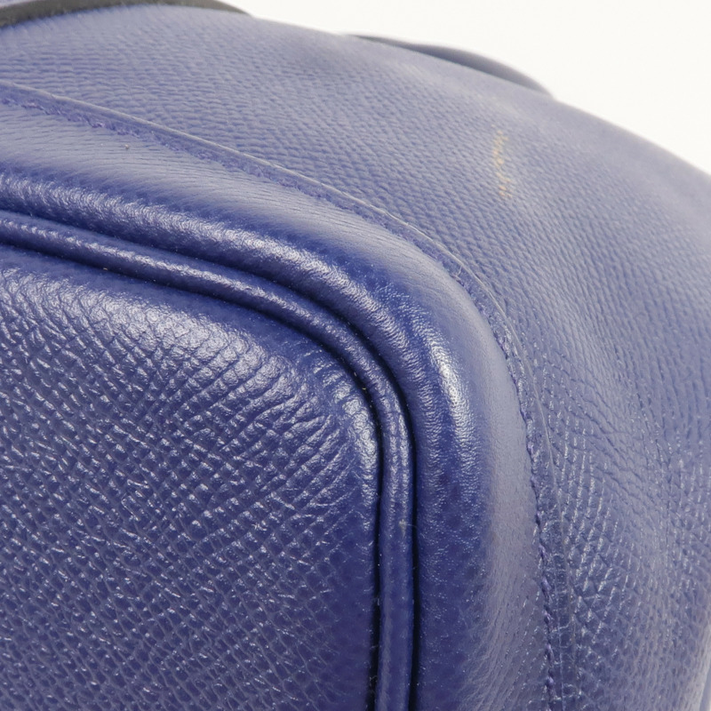 HERMES Epsom皮革Garden Party TPM銀扣手挽袋Bleu Saphir-12