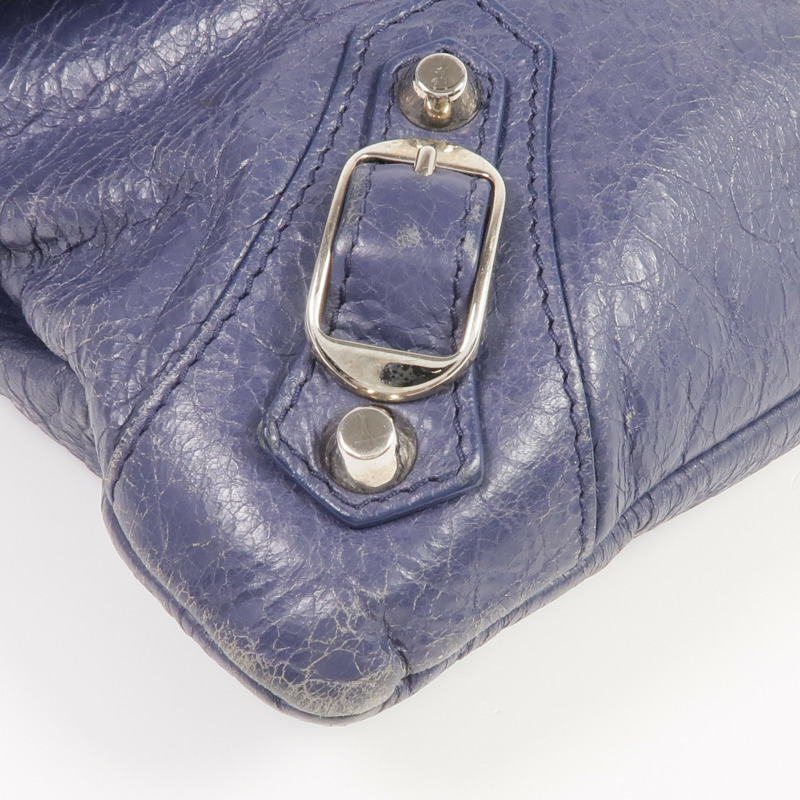 BALENCIAGA 牛皮皮革Envelope Clutch銀扣肩背袋/手拿包-10