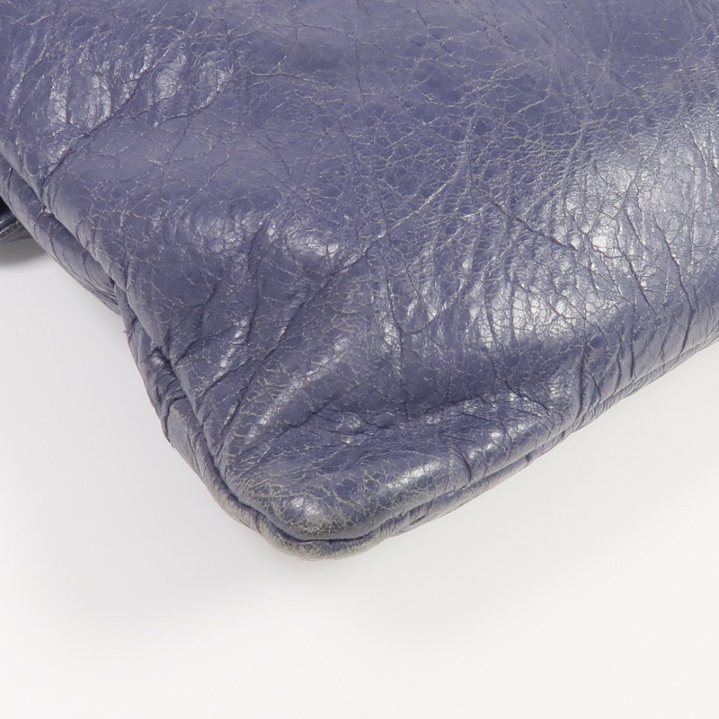 BALENCIAGA 牛皮皮革Envelope Clutch銀扣肩背袋/手拿包-12