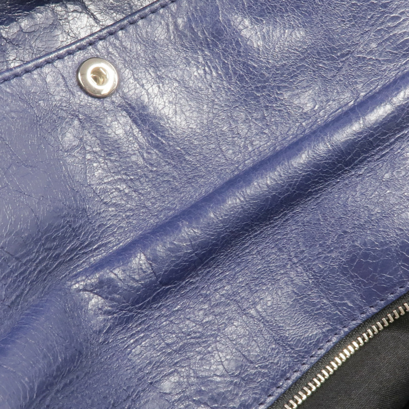 BALENCIAGA 牛皮皮革Envelope Clutch銀扣肩背袋/手拿包-17