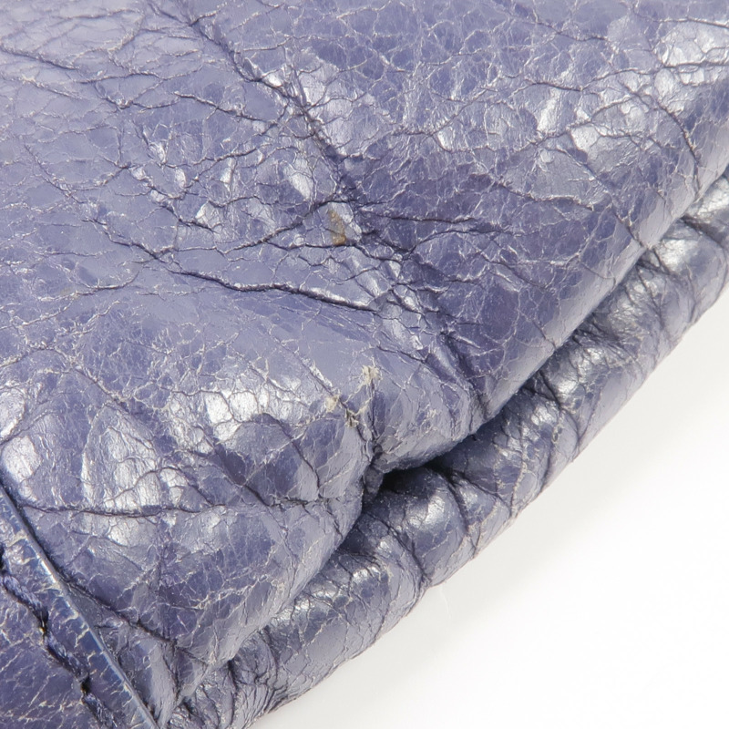 BALENCIAGA 牛皮皮革Envelope Clutch銀扣肩背袋/手拿包-20