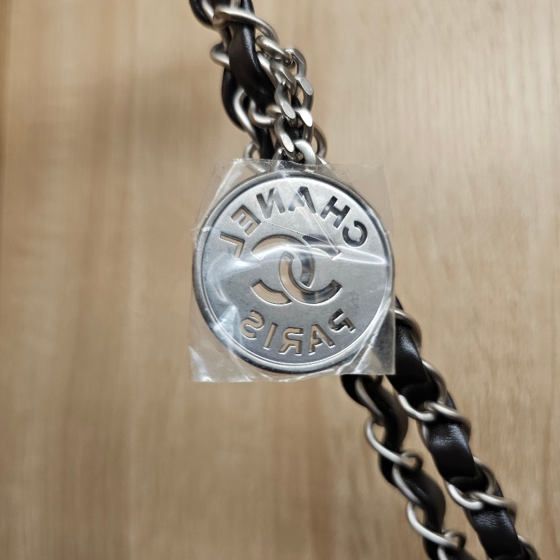 [品況超新聖誕甜價🎁] Chanel摩卡色牛皮銀釦小號22包-5