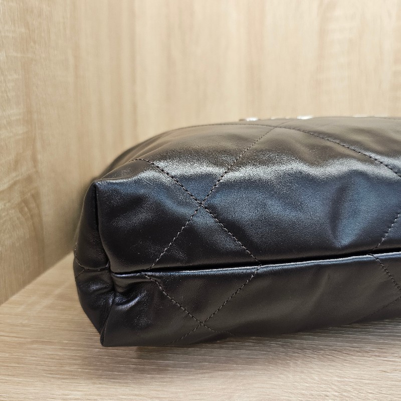 [品況超新聖誕甜價🎁] Chanel摩卡色牛皮銀釦小號22包-11