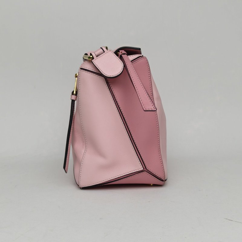 LOEWE Puzzle29幾何包中號拼色牛皮肩背包-3