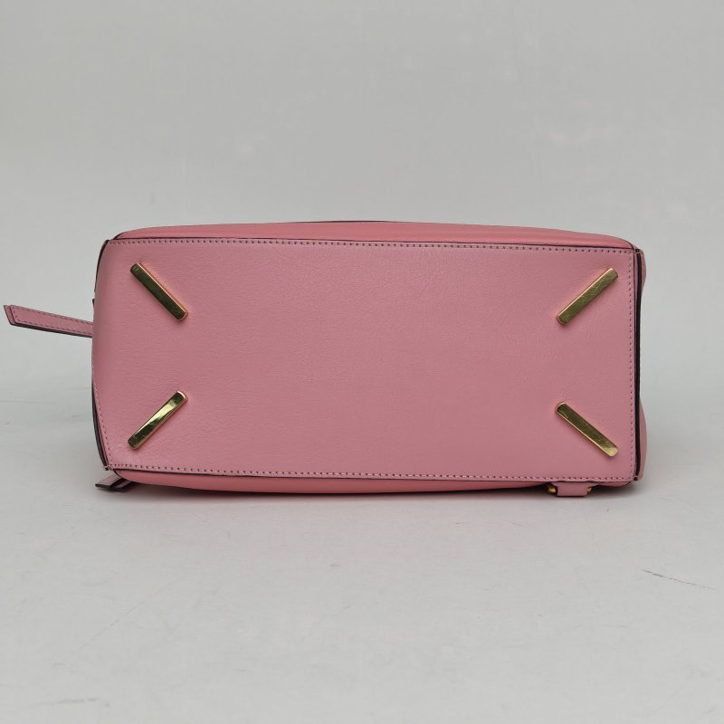 LOEWE Puzzle29幾何包中號拼色牛皮肩背包-4