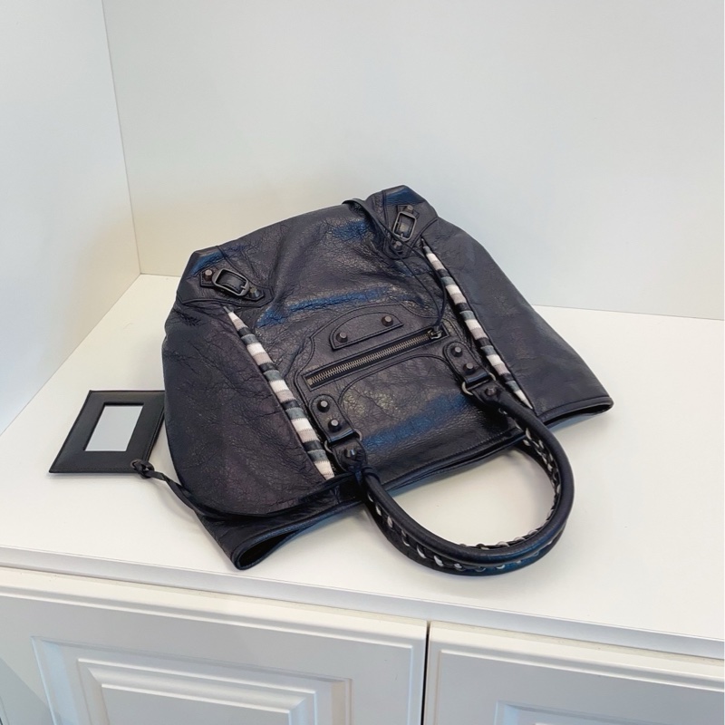 【98新🆕】Balenciaga 限量滾邊soblack 機車包 Tote手提/單肩 😎-4