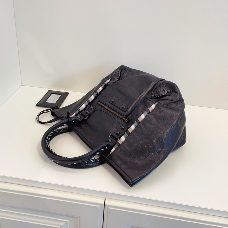 【98新🆕】Balenciaga 限量滾邊soblack 機車包 Tote手提/單肩 😎-5