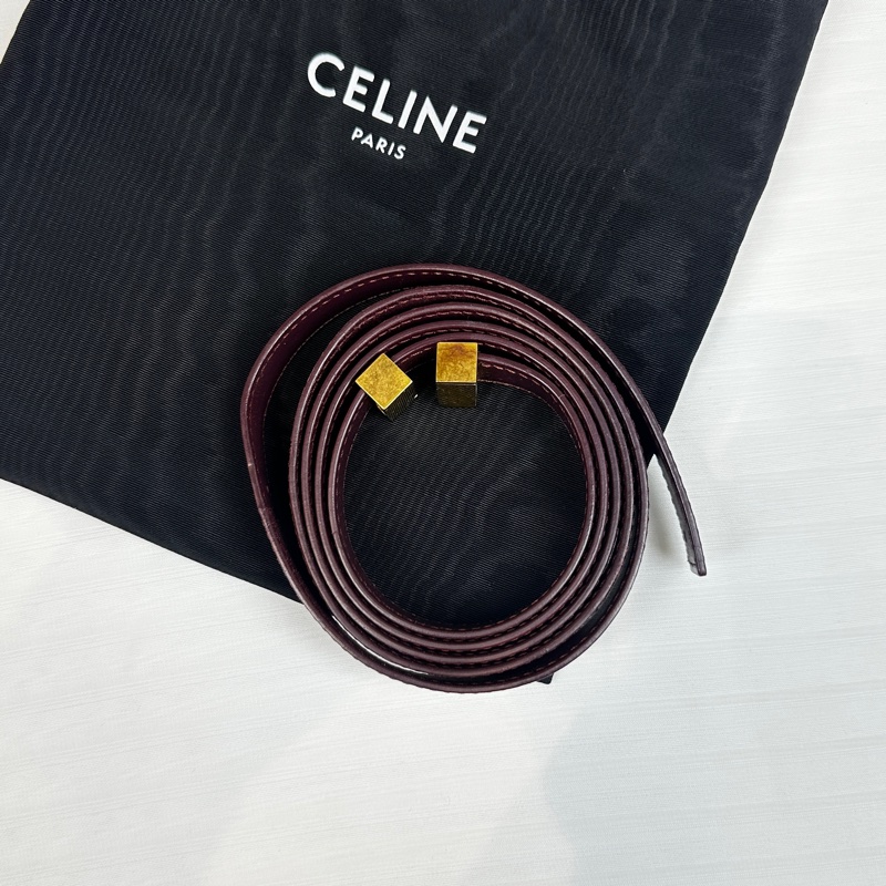 賽琳/Celine CLASSIC中號拋光牛皮革手袋 勃艮第紅24x6.5x19cm-16