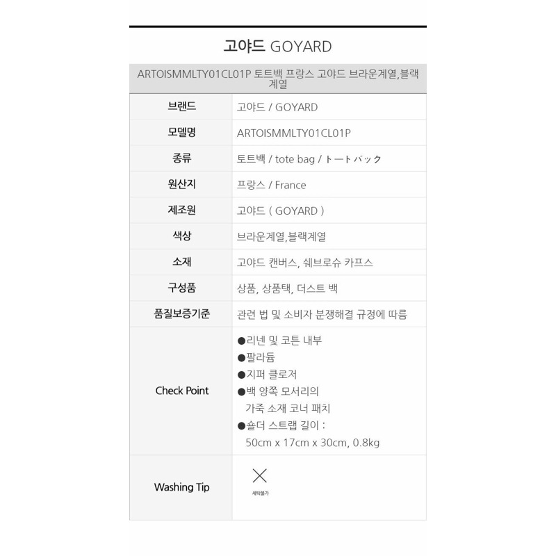 GOYARD Artua MM 單肩購物袋 黑色 ARTOISMMLTY01CL01P-18