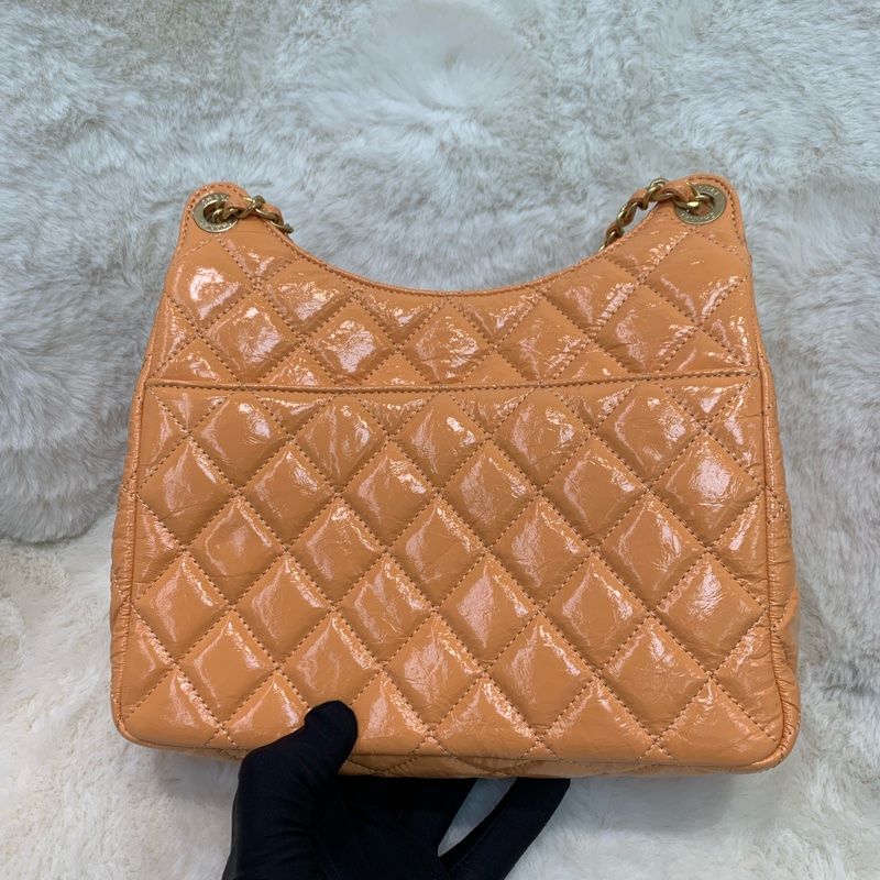 Chanel 淺橘色天貓精靈 HOBO XB945-11