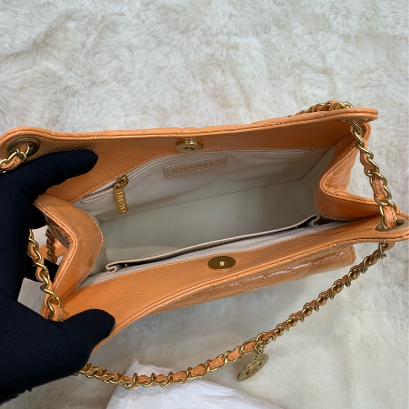 Chanel 淺橘色天貓精靈 HOBO XB945-15