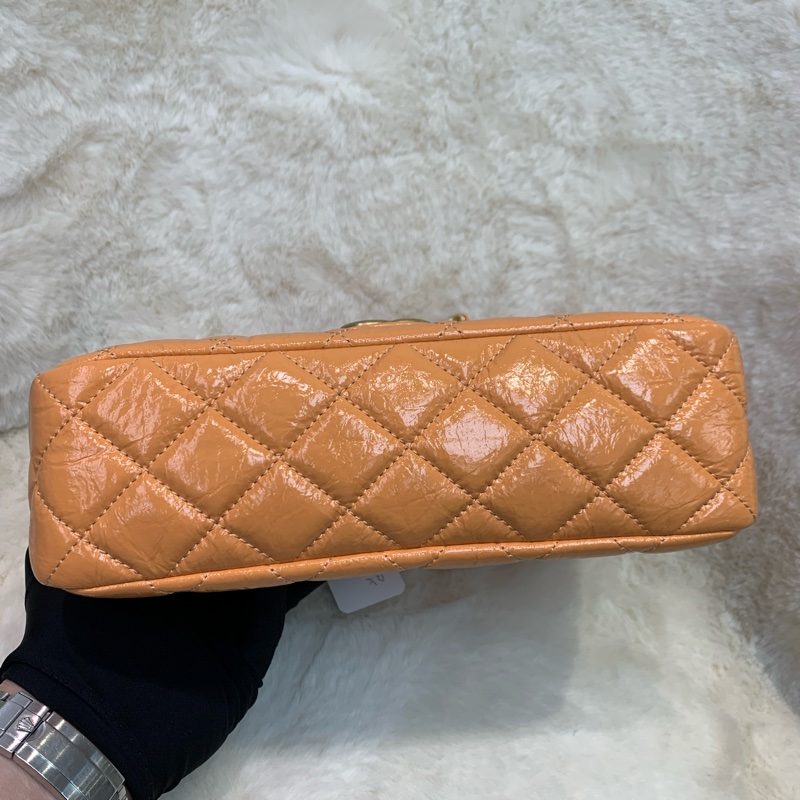 Chanel 淺橘色天貓精靈 HOBO XB945-25
