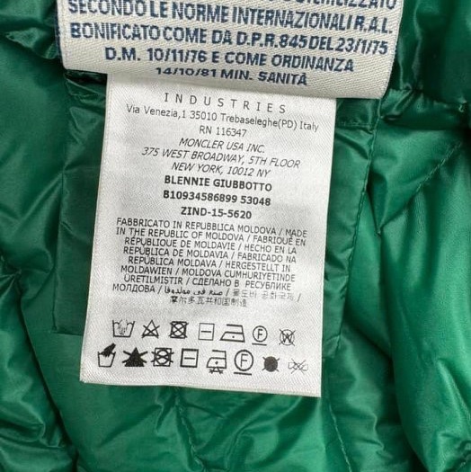 Moncler翡翠綠色薄羽絨外套--美翻-8